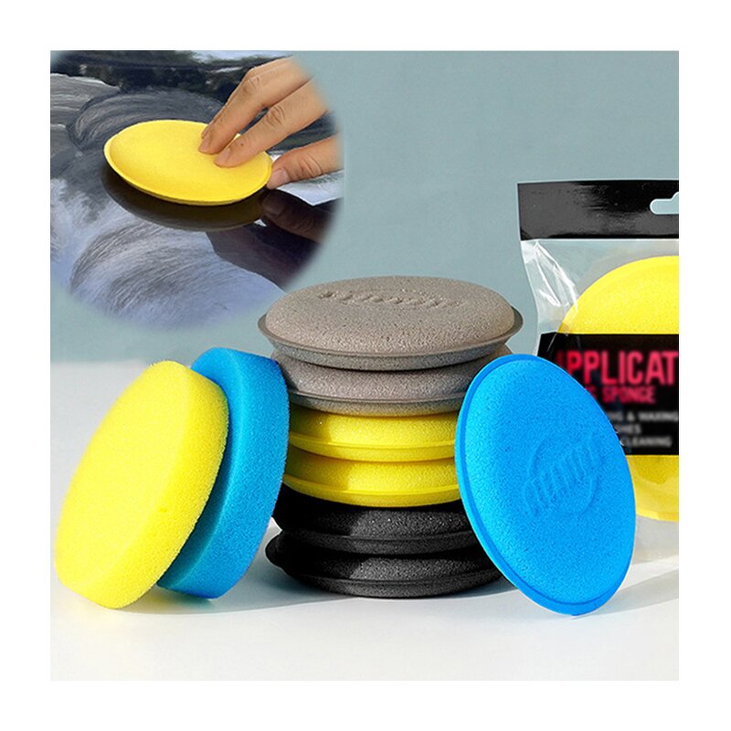 Car Detailing Sponge Pad Factory - OEM Yellow Soft Wax Polish Foam Clean Buffer