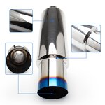 Car Exhaust Pipe Muffler Tip Factory - OEM Universal HKS BMW Round Burnt Blue