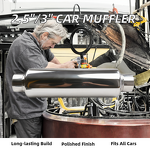 Stainless Steel Car Exhaust Muffler Pipe Manufacturer - OEM Universal 305/405mm Polished