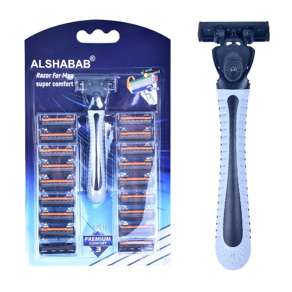 Shaving Razor Set Factory - OEM High Quality 3-Triple Blade 1+10 Heads