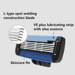 Men's Razor Factory - OEM Custom 5 Blades Barber with Storage Box