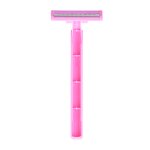 Portable Women Razor Manufacturer - OEM Custom 2 Blade Plastic Handle