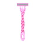 Disposable Razor Manufacturer - OEM Custom Triple Blade Rubber Handle