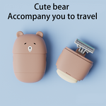 Manual Razor Set Factory - OEM Custom Cute Bear Style Travel Soap