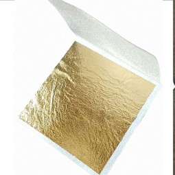 新的14*14厘米台湾B叶仿金箔纸，工艺艺术家具装饰框架天花板