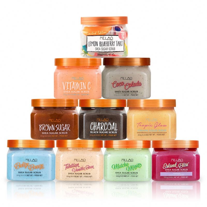 Brand Wholesale 250g Custom Private Label Natural Extract Vegan Bath Cleansing Whitening Organic Exfoliating Body Salt Scrub