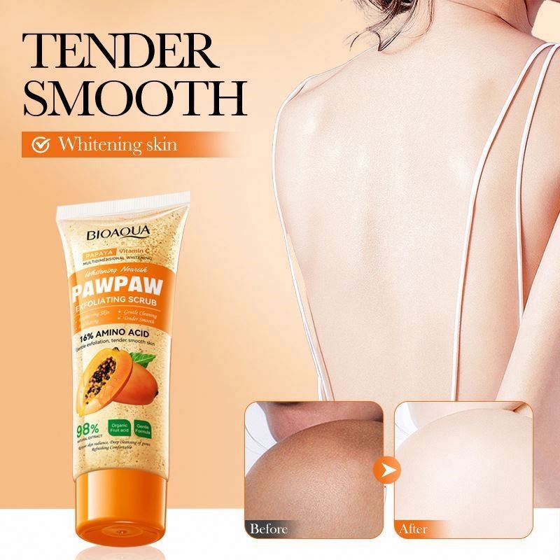 Deep Cleansing Facial Cleanser 100g BIOAQUA Papaya Vitamin C Whitening Improve Blackheads