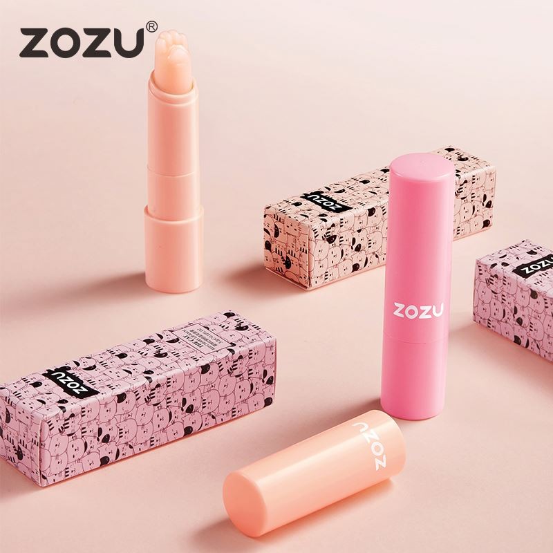 ZOZU Organic Cute Cat-Pad Improves Lip Color Without Greasy Private Label Moisturizing Exfoliation Warm Change Lip Balm