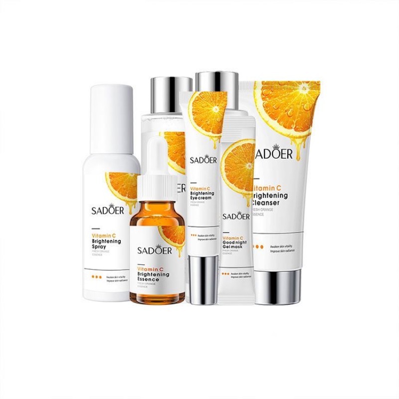 SADOER Best Refreshing Natural Orange Hydrating Moisturizing Shrink Pores Vitamin C Brightening Private Label Face Skin Care