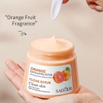 SADOER高品质有机水果柔滑深层清洁250g OEM ODM保湿去角质身体磨砂膏