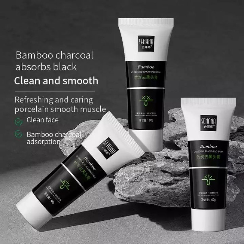 OEM SENANA Bamboo Charcoal Deep Cleansing Skin Care Whitening Moisturizing Natural Blackhead Remover Mud Mask