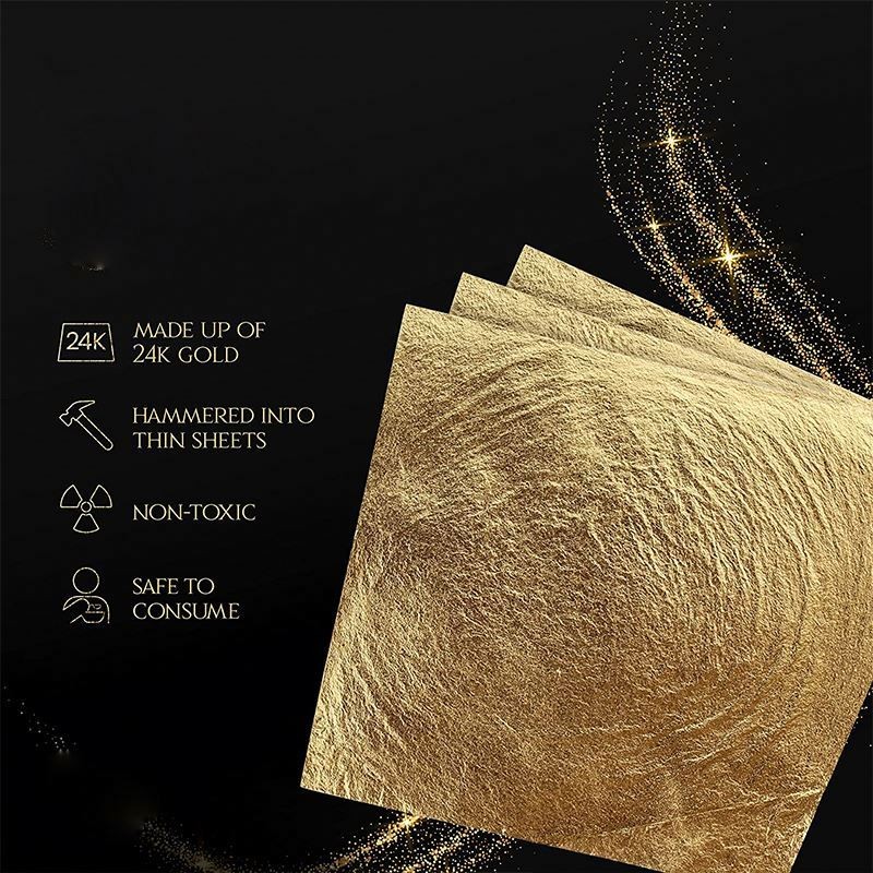 New Shiny Gold Leaf Flakes Sparkling for Painting Arts Nail DIY Art Foil Powder Decorative Dust Beauty Fingernails