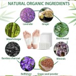 阴离子胶粘剂护理舒缓压力天然草药健康足贴