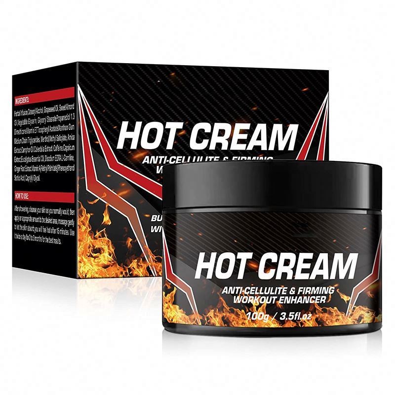 Custom Private Label Hot Lipo Gel Body Slimming Fat Burning Workout Sweat Heating Cream