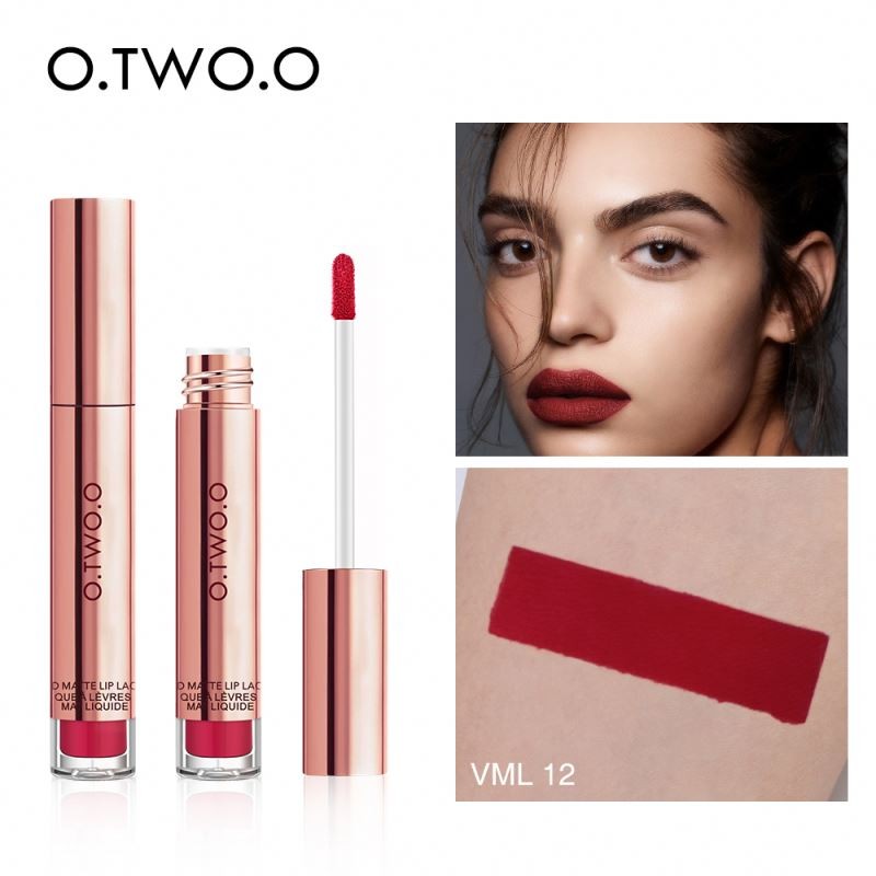 O.TWO.O Multi Colors Lip Gloss Kit Non-stick Gift Box Girls Women Make up Gift Set Long Lasting Matte Liquid Lipstick Set