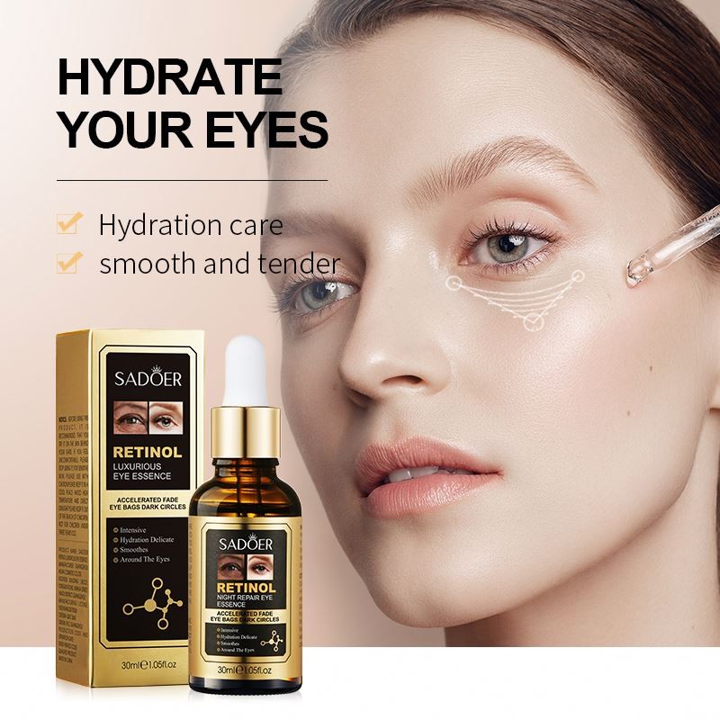 SADOER Private Label Retinol Dark Circles Anti-wrinkle Brightening Tightening Under Eye Serum