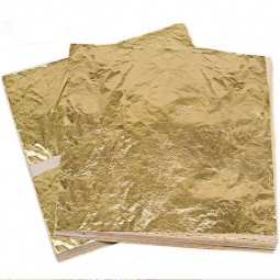 新的100%纯铜工厂供应金属金箔片指甲艺术，工艺品制作