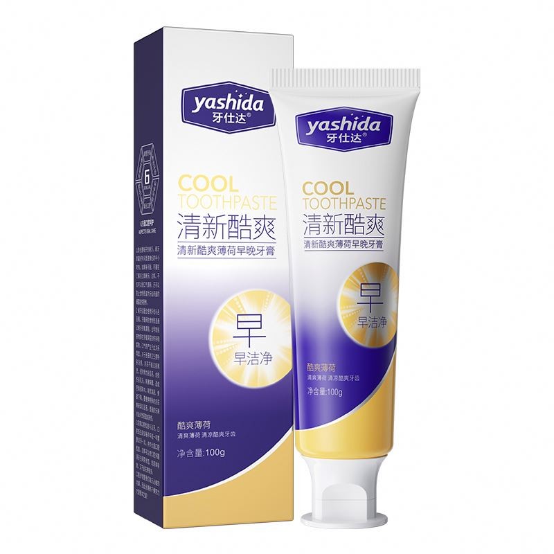 OEM ODM YASHIDA Removes Stains Organic Activated Deep Clean Mint Freshens Breath Toothpaste for Teeth Whitening