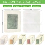 Best Detox Patch Pure Natural Bamboo Vinegar Foot Pad Toxin Remover