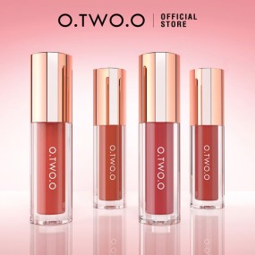 O.TWO.O High Pigmented Long-Lasting Mineral Liquid Lipstick 8 Colors Waterproof Matte Finish 8 Color Locks Cosmetics Lipstick