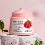 SADOER高品质有机水果柔滑深层清洁250g OEM ODM保湿去角质身体磨砂膏