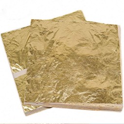 新500张/转移包x8厘米真叶工艺装饰24K纯金箔纸