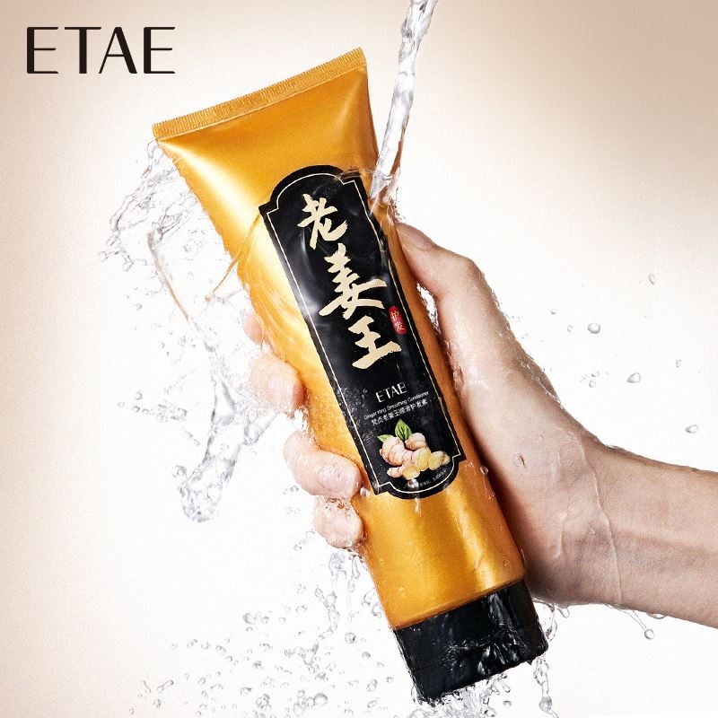 ETAE Ginger Smoothing Hair Conditioner ODM OEM Plant Ginger Serum Conditioner Gentle Hair Care Ginger Repairing Conditioner