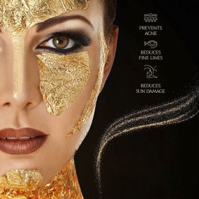 New Fancy 5cm 24k Pure Genuine Gold Leaf for Luxury Furniture, Steak, Desserts DIY