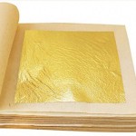 新热卖精致和光泽的皮肤护理X 4.33厘米24 K金箔片
