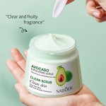 SADOER高品质有机水果柔滑深层清洁250g OEM ODM保湿去角质身体磨砂膏