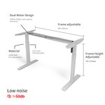 Electronic Ergonomic Height Adjustable Table Factory - OEM Wholesale 2 Legs