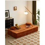 Vacuum Compressed Sofa Factory - OEM Modern Living Room Corduroy Frameless