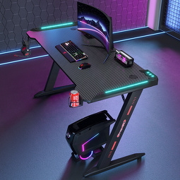 Gaming Desk Factory - OEM Vintage Steam-Punk with Brass Hardware Leather