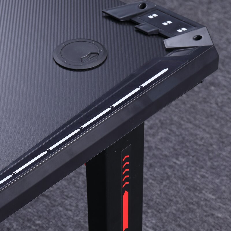 Gaming Computer Desk Manufacturer - OEM Yizhuo Factory Supplier Black Bureau