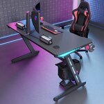 Gaming Desk Factory - OEM YZ Cheapest Adjustable Commercial with Led Lights