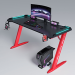 Computer Desk Factory - OEM Yizhuo Z Shaped Black Red Racing Style