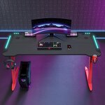 Gaming Mesa Gamer Desk Manufacturer - OEM Hot Sale RGB Led Ergonomic