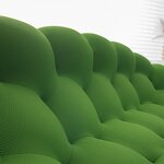 Bubble Sofa Factory - OEM Modern 3D Honeycomb Mesh Fabric 3 Seater