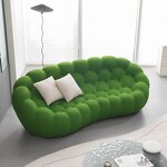 Bubble Sofa Factory - OEM Modern 3D Honeycomb Mesh Fabric 3 Seater