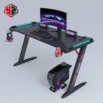 Gaming Desk Factory - OEM Vintage Steam-Punk with Brass Hardware Leather
