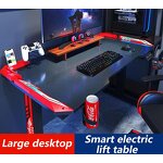 Ergonomic Gaming Desk Factory - OEM 55 Inch Z Shaped PC Desk