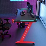 Gaming Mesa Gamer Desk Manufacturer - OEM Hot Sale RGB Led Ergonomic