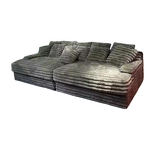 Vacuum Compressed Sofa Manufacturer - OEM Modern Plush Corduroy Sectional