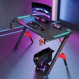 Gaming Computer Table Manufacturer - OEM Commercial Metal Game Desk with Corner