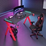 Gaming Desk Manufacturer - OEM Height Adjustable Computer Table with RGB Light