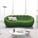 Bubble Sofa Factory - OEM Modern 3D Honeycomb Mesh Fabric 3 Seater