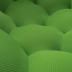 Bubble Sofa Factory - OEM Modern 3D Honeycomb Mesh Fabric 3 Seater