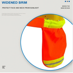 Reflective Hard Hat Manufacturer - OEM High Visibility Full Brim Mesh Sunshade