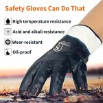 Nitrile Canvas Glove Factory - OEM Oil-resistant Big Mouth Full Dipping