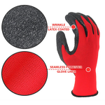 Polyester Glove Factory - OEM Wholesale Factory 13G Red Latex Coated